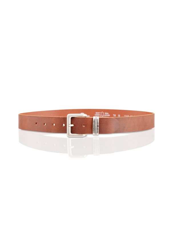 Tom Tailor - TOM TAILOR MĘSKI PASEK SKÓRZANY KLASYCZNY SKÓRA TG1068L89/690 40mm Gürtel Q.6789 0690 DARKBROWN. Materiał: skóra. Wzór: paski. Styl: klasyczny
