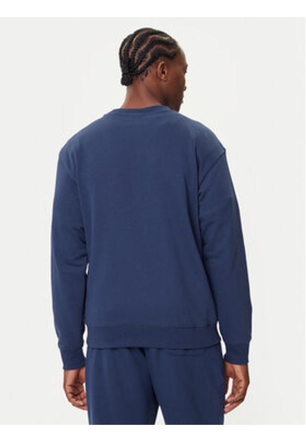 New Balance Bluza Small Logo MT41507 Granatowy Relaxed Fit. Kolor: niebieski. Materiał: syntetyk
