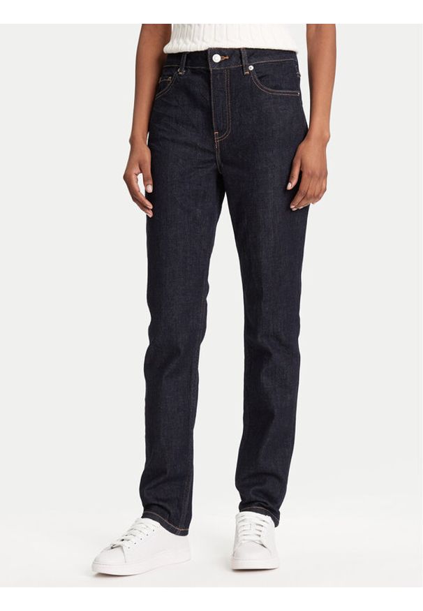 TOMMY HILFIGER - Tommy Hilfiger Jeansy WW0WW47153 Granatowy Slim Fit. Kolor: niebieski