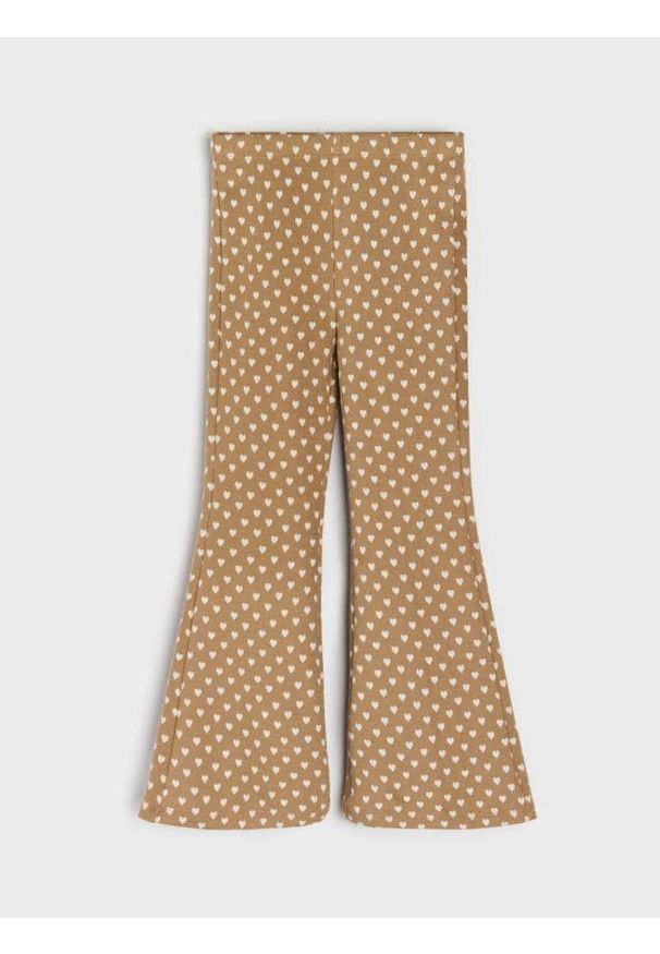 Sinsay - Spodnie dzwony ze wzorem w serca - wielobarwny