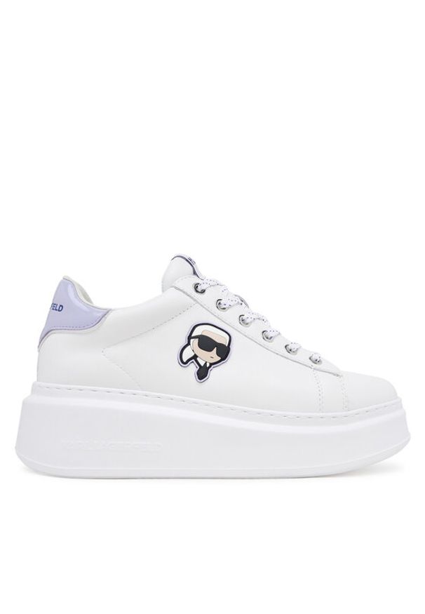Karl Lagerfeld - KARL LAGERFELD Sneakersy Anakapri KL63530N Biały. Kolor: biały. Materiał: skóra