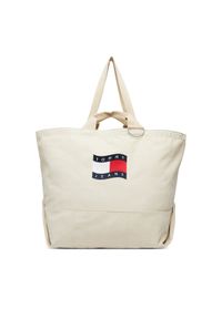 Tommy Jeans Torebka Tjw Wave Flag Med Tote AW0AW18466 Beżowy. Kolor: beżowy #1