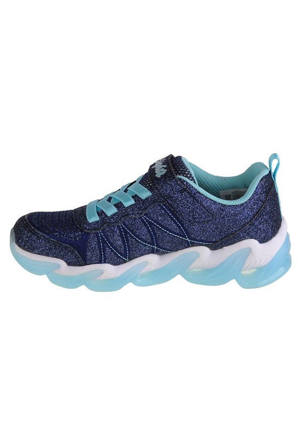 skechers - Buty do chodzenia dziewczęce, Skechers Hyper Surge. Zapięcie: sznurówki. Kolor: niebieski. Materiał: materiał, syntetyk. Szerokość cholewki: normalna. Model: Skechers Sport. Sport: turystyka piesza