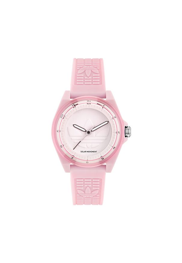 Adidas - adidas Zegarek AO Street Project Four Solar AOST25531 Różowy. Kolor: różowy. Styl: street