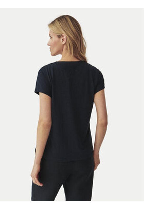 Tatuum T-Shirt Evelyn T2409.052 Granatowy Regular Fit. Kolor: niebieski. Materiał: bawełna, wiskoza