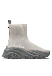 Steve Madden Sneakersy Prodigy Sneaker SM11002214-04004-074 Szary. Kolor: beżowy, szary. Materiał: materiał