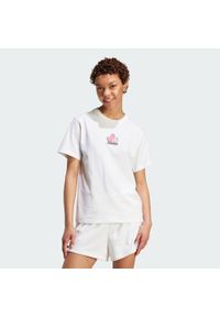 Adidas - Koszulka Farmers Market Strawberry Graphic. Kolor: biały. Materiał: bawełna. Sport: fitness #1