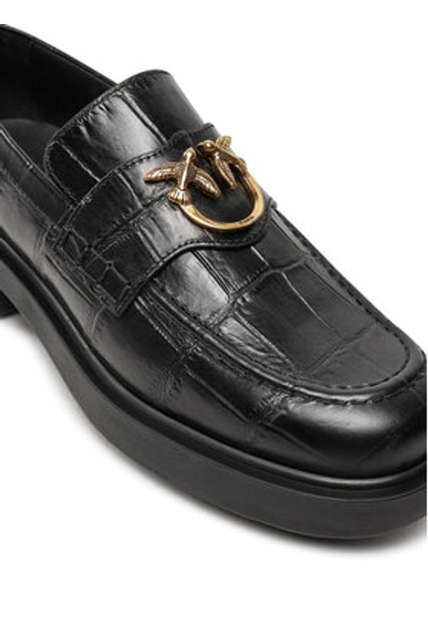 Pinko - PINKO Loafersy Tina 01 SD0001P059 Czarny. Kolor: czarny. Materiał: skóra
