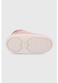 Inuikii Śniegowce kolor różowy. Nosek buta: okrągły. Zapięcie: sznurówki. Kolor: różowy. Materiał: guma, wełna #5