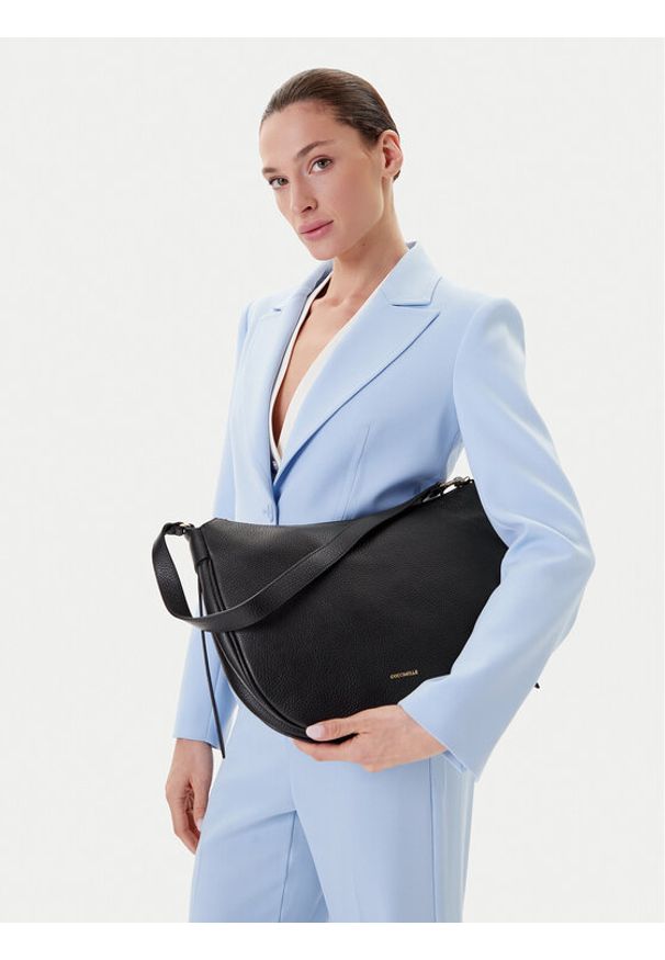 Coccinelle Torebka E1 SHA 13 02 01 Czarny. Kolor: czarny. Materiał: skórzane