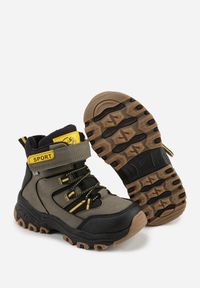 Born2be - Zielone Botki Trapery Vices z Zapięciem na Rzep Nelanesa. Okazja: na uczelnię, na co dzień. Zapięcie: rzepy. Kolor: zielony. Materiał: jeans. Styl: klasyczny, casual #4