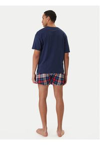 TOMMY HILFIGER - Tommy Hilfiger Piżama UM0UM03832 Niebieski Regular Fit. Kolor: niebieski. Materiał: bawełna #3