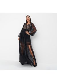 Mohito - Koronkowa sukienka maxi - Czarny. Kolor: czarny. Materiał: koronka. Długość: maxi #1