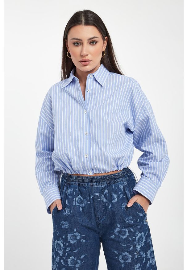 Pinko - Koszula damska w paski Cammie PINKO. Wzór: paski