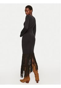 Munthe Sukienka dzianinowa Toady 243134024376 Czarny Slim Fit. Kolor: czarny. Materiał: wiskoza