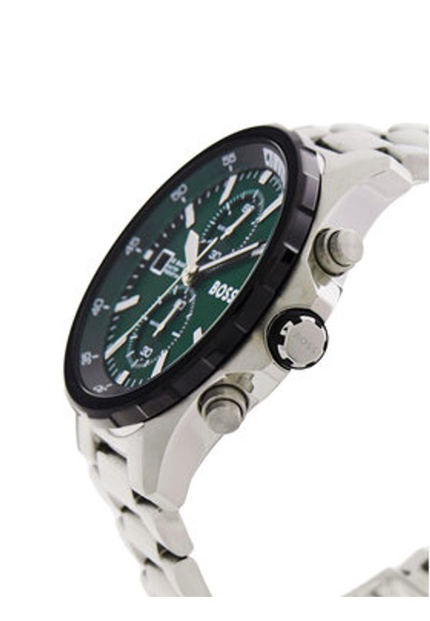 BOSS Zegarek Globetrotter 1513930 Srebrny. Kolor: srebrny