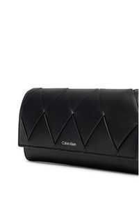 Calvin Klein Torebka Ck Woven Convertible Wallet Bag K60K612970 Czarny. Kolor: czarny. Materiał: skórzane