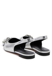 Badura Baleriny HIBISCUS-LT593-911 Srebrny. Kolor: srebrny. Materiał: skóra #4