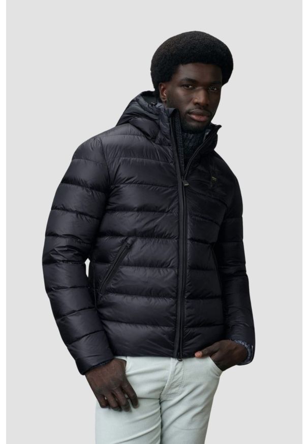Blauer USA - BLAUER Granatowa kurtka męska Acton Short Jackets, Rozmiar XXL. Kolor: niebieski. Materiał: puch, materiał. Styl: elegancki