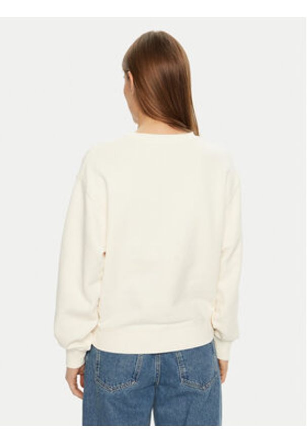 TOMMY HILFIGER - Tommy Hilfiger Bluza Modern Script WW0WW43844 Écru Regular Fit. Kolor: kremowy. Materiał: bawełna