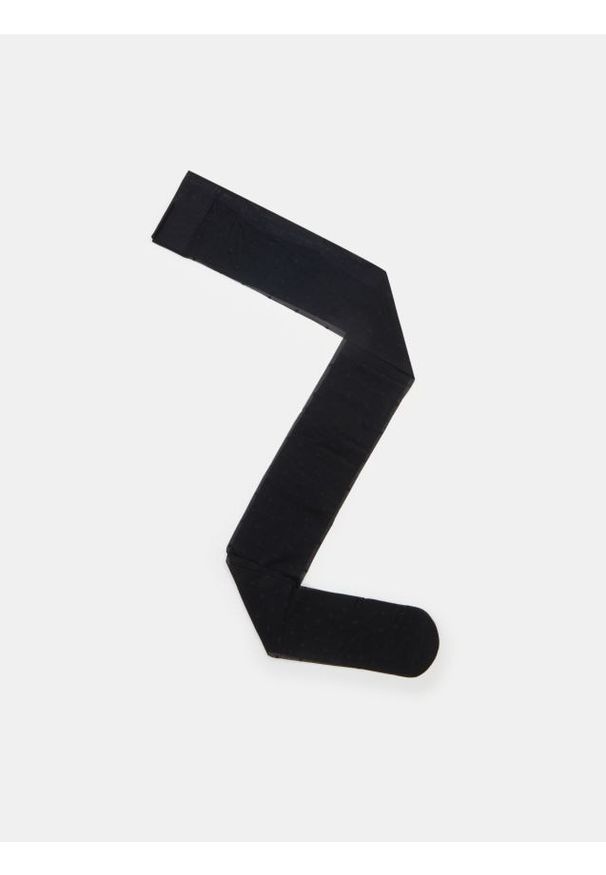 Sinsay - Rajstopy - czarny. Kolor: czarny. Wzór: grochy