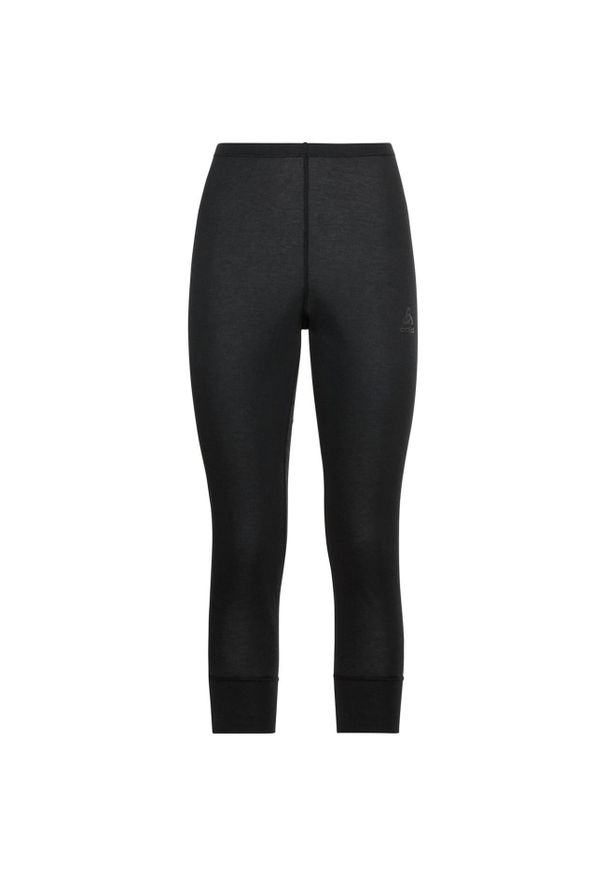 Legginsy damskie Odlo BL BOTTOM 3/4 ACTIVE WARM ECO. Kolor: czarny. Długość: krótkie