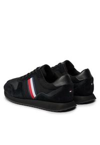 TOMMY HILFIGER - Tommy Hilfiger Sneakersy Runner Evo Mix Ess FM0FM04886 Czarny. Kolor: czarny. Materiał: materiał #5