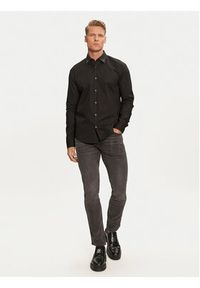 Hugo Koszula Ermo 50528474 Czarny Slim Fit. Kolor: czarny. Materiał: bawełna #4