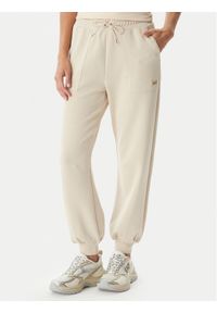 EA7 Emporio Armani Spodnie dresowe 7W000193 AF12643 U1088 Beżowy Regular Fit. Kolor: beżowy. Materiał: syntetyk #1