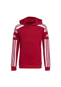 Adidas - Bluza piłkarska dla dzieci adidas Squadra 21 Hoody Youth. Typ kołnierza: kaptur. Kolor: czerwony, wielokolorowy, biały. Sport: piłka nożna #1