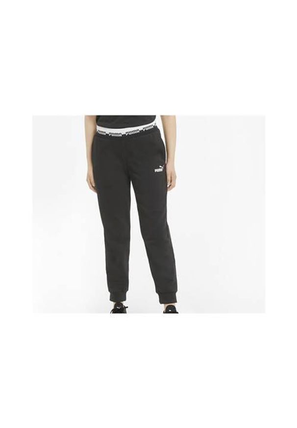 Spodnie sportowe damskie Puma Amplified. Kolor: czarny. Materiał: dresówka