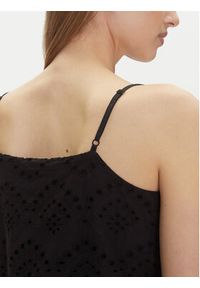 Pieces Top Vilde 17156563 Czarny Regular Fit. Kolor: czarny. Materiał: bawełna #3
