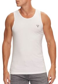 Guess - GUESS Biała męska podkoszulka 2 Pack, Rozmiar L. Kolor: biały #2