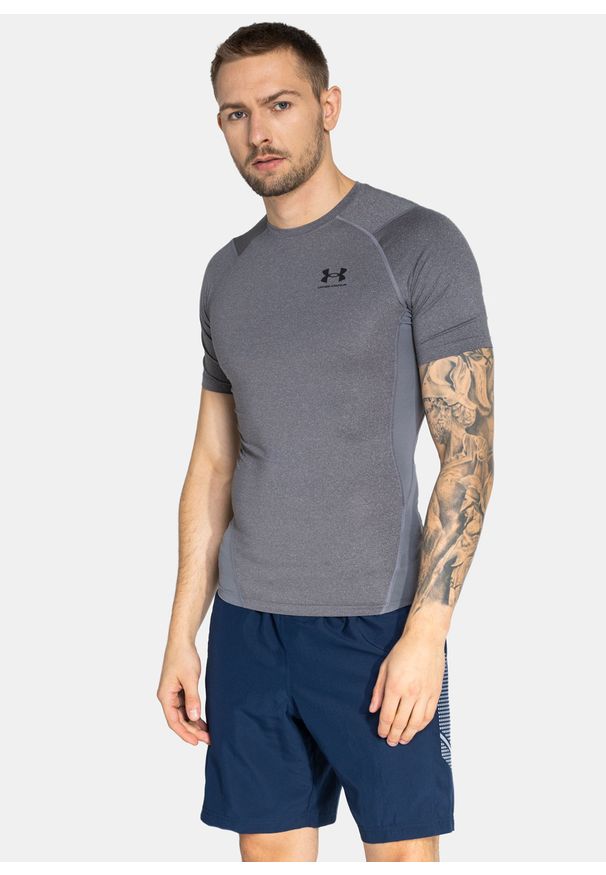 Koszulka Under Armour Heat Gear (1361518-090). Kolor: szary. Sezon: lato. Sport: fitness