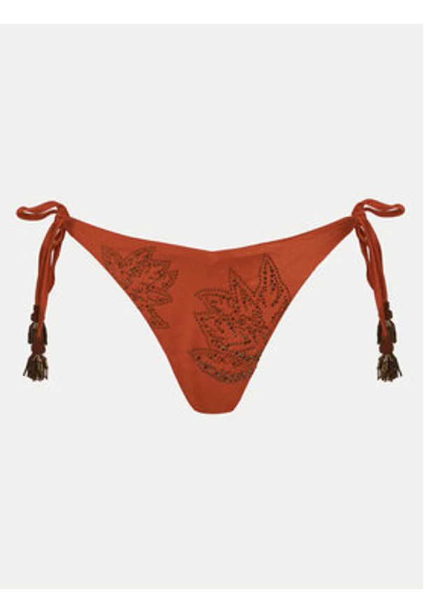Maaji Dół od bikini Satin Umber Sunseeker PT3760SCC004 Brązowy. Kolor: brązowy. Materiał: syntetyk
