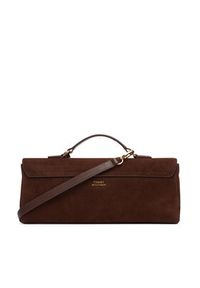 TOMMY HILFIGER - Tommy Hilfiger Torebka American Icon Clutch Suede AW0AW19515 Brązowy. Kolor: brązowy. Materiał: skórzane, zamszowe #2