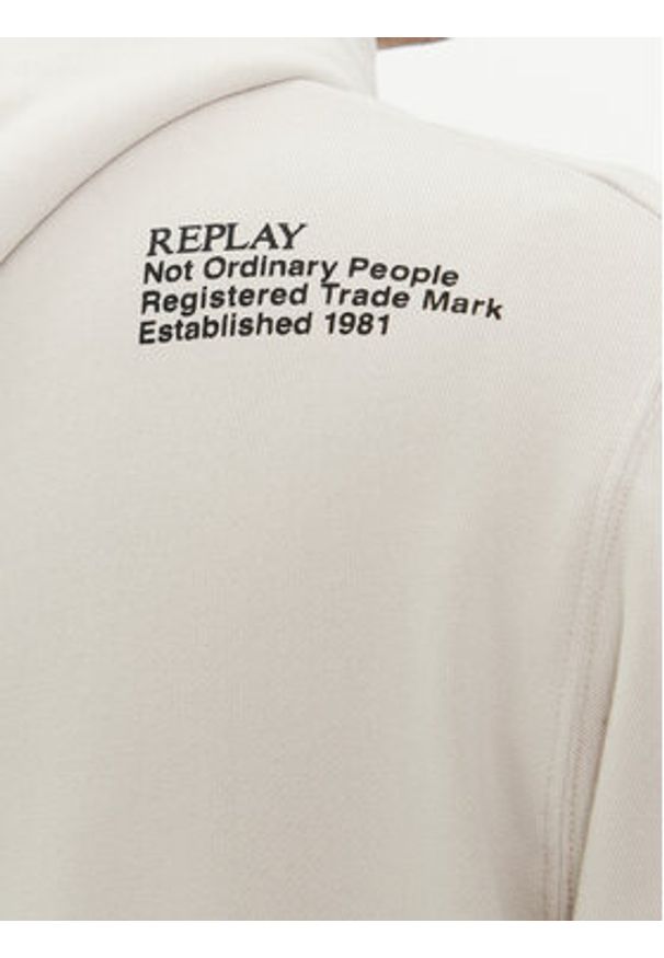 Replay Bluza M6702A.000.23650P Beżowy Regular Fit. Kolor: beżowy. Materiał: bawełna