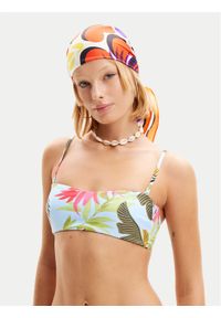 Desigual Góra od bikini Palms 24SWMK06 Niebieski. Kolor: niebieski. Materiał: syntetyk #1