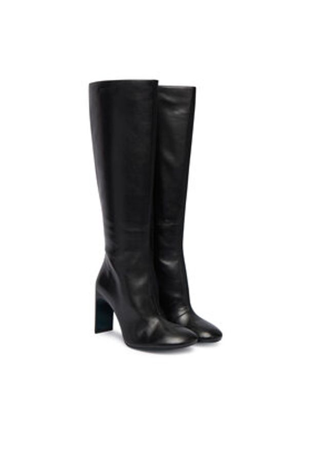 Patrizia Pepe Kozaki 2Y0035 L048 K103 Czarny. Kolor: czarny. Materiał: skóra