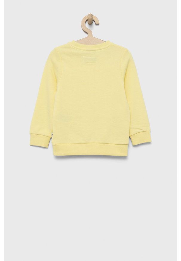 Tom Tailor bluza dziecięca kolor żółty z nadrukiem. Okazja: na co dzień. Kolor: żółty. Materiał: bawełna. Wzór: nadruk. Styl: casual