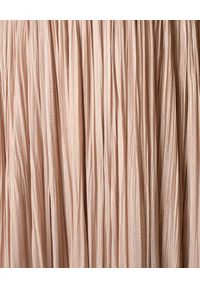 MARIA LUCIA HOHAN - Jedwabna sukienka midi Iman. Kolor: beżowy. Materiał: jedwab. Długość rękawa: na ramiączkach. Typ sukienki: asymetryczne. Długość: midi #9