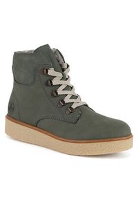 Rieker Trzewiki Y0033-54 Zielony. Kolor: zielony. Materiał: skóra #6