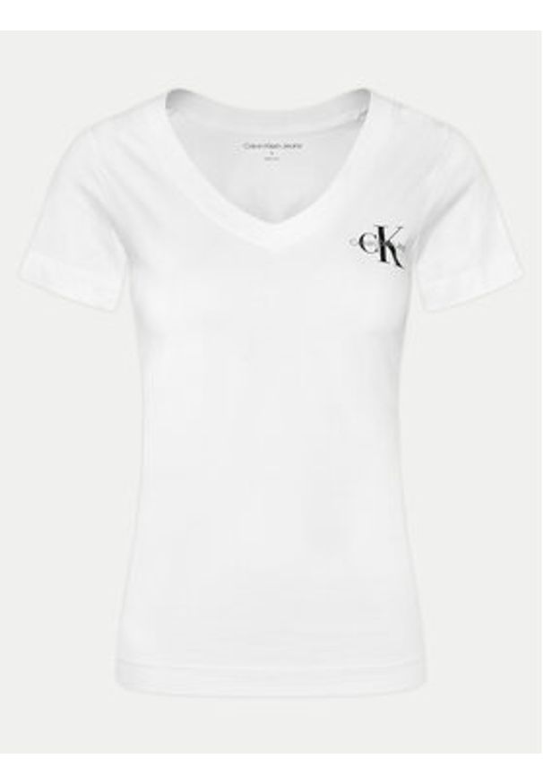 Calvin Klein Jeans Komplet 2 t-shirtów J20J223447 Biały Regular Fit. Kolor: biały. Materiał: bawełna