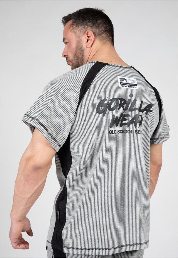 GORILLA WEAR - Augustine Stary trening szkolny Top - Szary. Kolor: szary. Sport: fitness