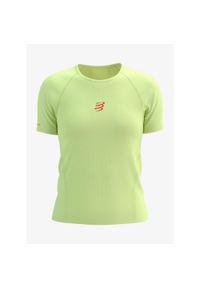 Koszulka do biegania damska Compressport Trail Racing S/S Tshirt. Kolor: zielony