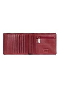 Wittchen - Damski portfel skórzany z fakturą średni. Kolor: czerwony. Materiał: skóra #4