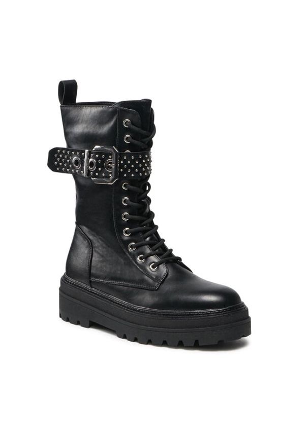 Jenny Fairy Trzewiki WS5261-04 Czarny. Kolor: czarny. Materiał: skóra