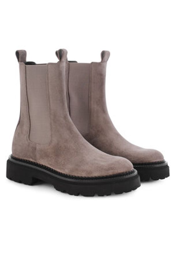 KENNEL&SCHMENGER - Kennel & Schmenger Sztyblety 61-38100.464 Szary. Kolor: szary. Materiał: zamsz, skóra