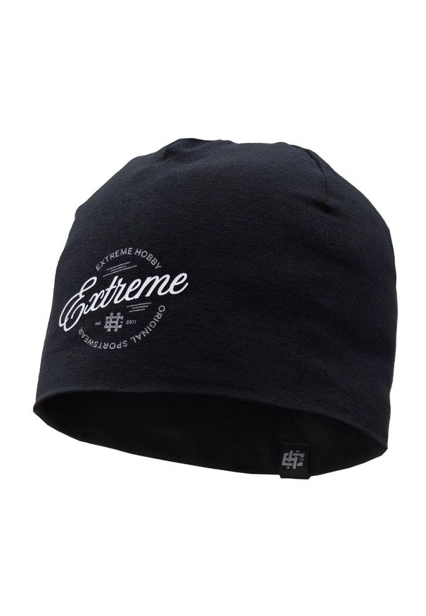 Czapka zimowa męska beanie EXTREME HOBBY CLUSTER. Kolor: czarny. Materiał: elastan, bawełna. Sezon: zima. Styl: casual