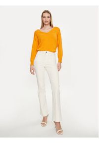 Morgan Sweter 241-MOLLI Pomarańczowy Regular Fit. Kolor: pomarańczowy. Materiał: bawełna #3